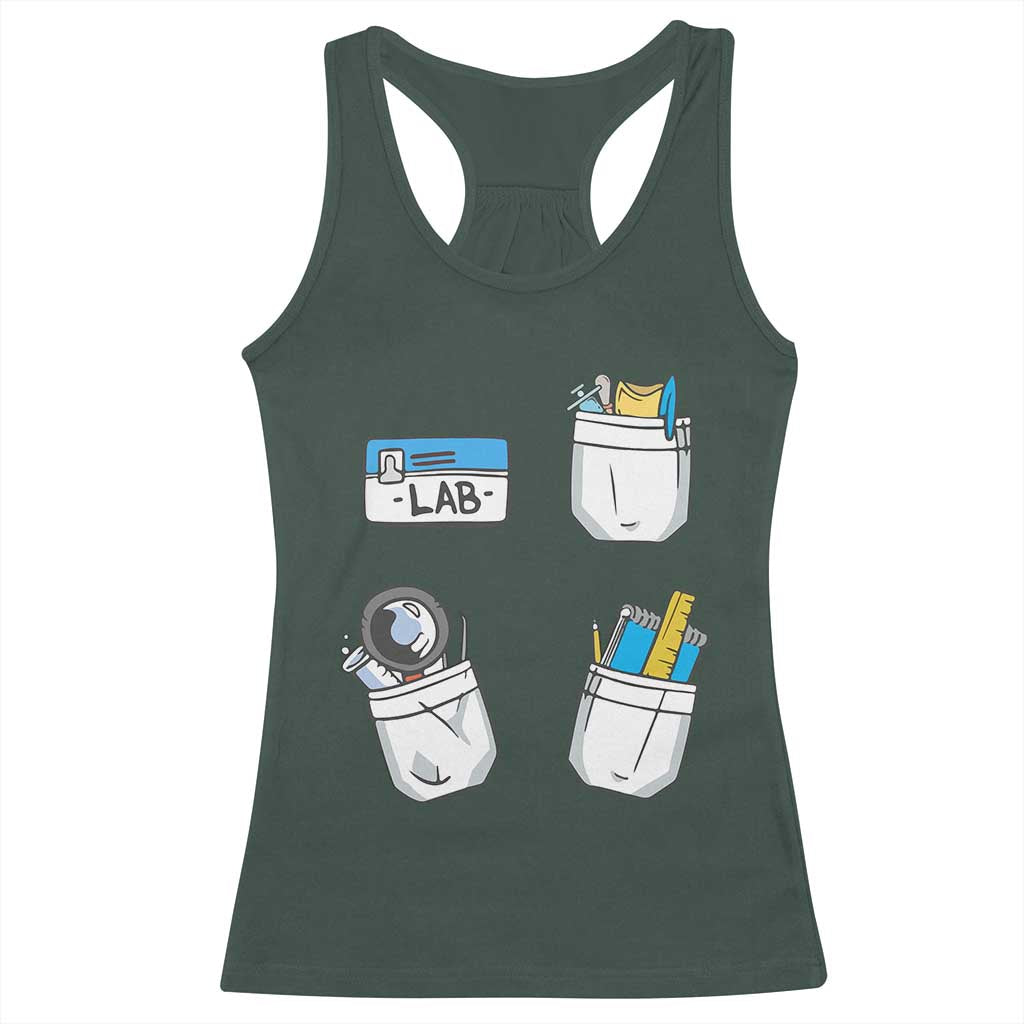 Lab Week Racerback Tank Top Lab Techinician Scientist Laboratory Assistant TS02 Dark Forest Green Print Your Wear