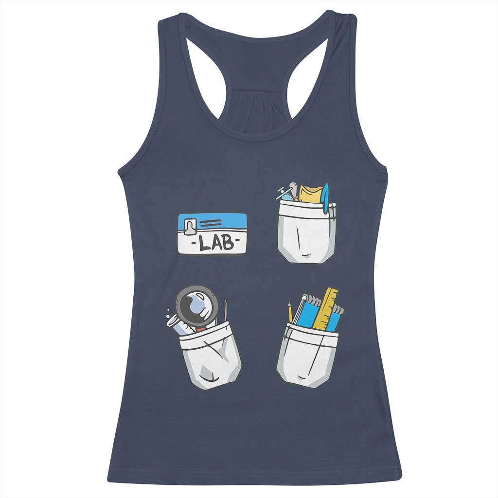 Lab Week Racerback Tank Top Lab Techinician Scientist Laboratory Assistant TS02 Navy Print Your Wear