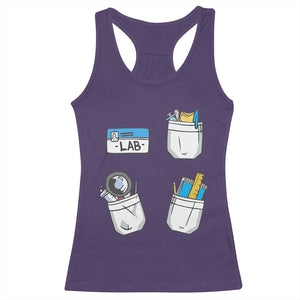 Lab Week Racerback Tank Top Lab Techinician Scientist Laboratory Assistant TS02 Purple Print Your Wear
