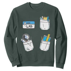 Lab Week Sweatshirt Lab Techinician Scientist Laboratory Assistant TS02 Dark Forest Green Printyourwear