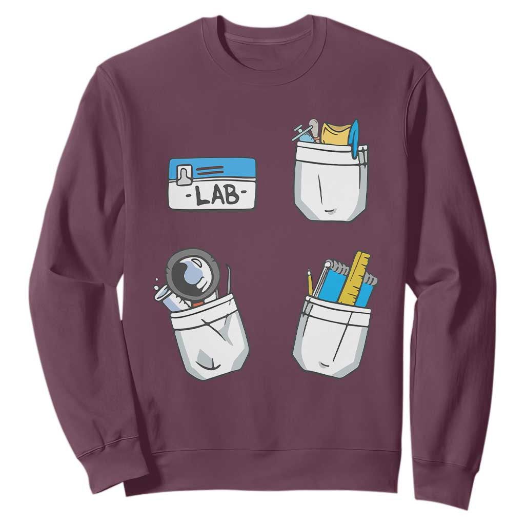Lab Week Sweatshirt Lab Techinician Scientist Laboratory Assistant TS02 Maroon Printyourwear