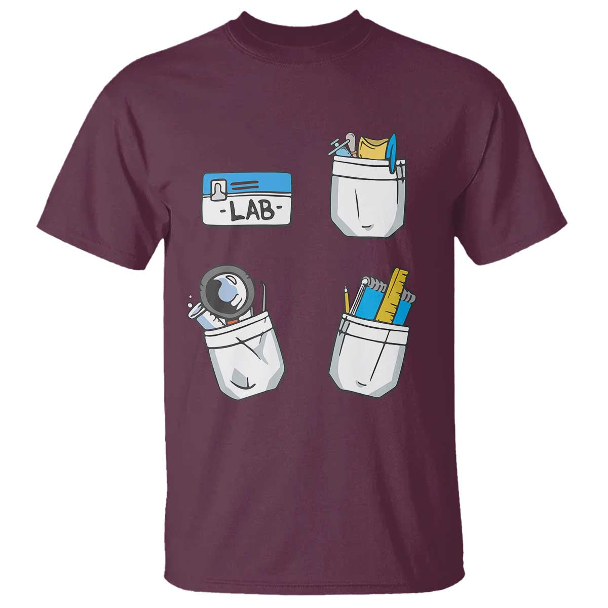 Lab Week T Shirt Lab Techinician Scientist Laboratory Assistant TS02 Maroon Printyourwear