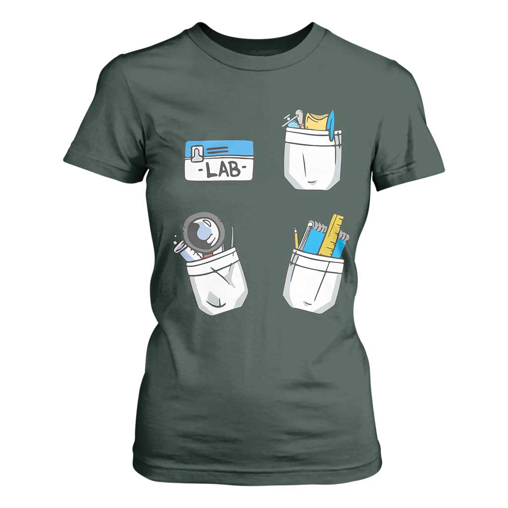 Lab Week T Shirt For Women Lab Techinician Scientist Laboratory Assistant TS02 Dark Forest Green Print Your Wear