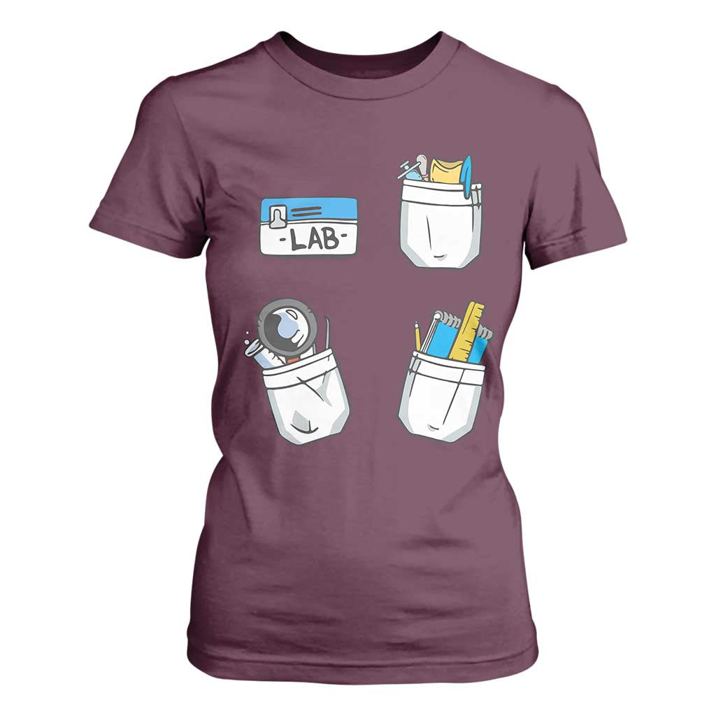 Lab Week T Shirt For Women Lab Techinician Scientist Laboratory Assistant TS02 Maroon Print Your Wear