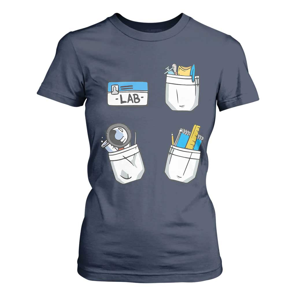 Lab Week T Shirt For Women Lab Techinician Scientist Laboratory Assistant TS02 Navy Print Your Wear