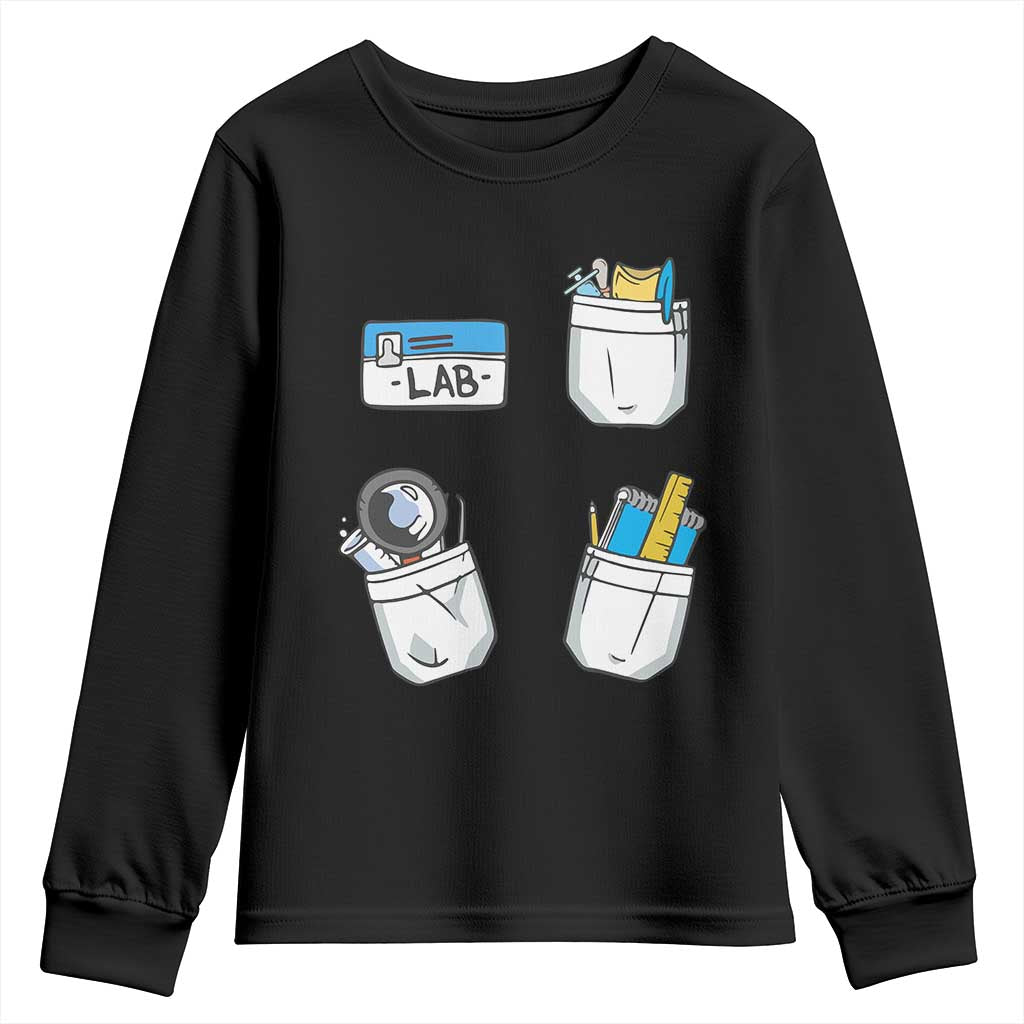 Lab Week Youth Sweatshirt Lab Techinician Scientist Laboratory Assistant TS02 Black Print Your Wear