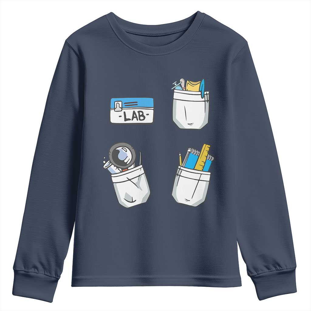 Lab Week Youth Sweatshirt Lab Techinician Scientist Laboratory Assistant TS02 Navy Print Your Wear