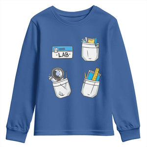 Lab Week Youth Sweatshirt Lab Techinician Scientist Laboratory Assistant TS02 Royal Blue Print Your Wear