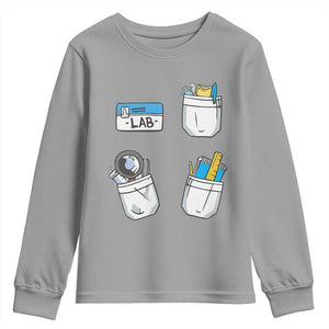 Lab Week Youth Sweatshirt Lab Techinician Scientist Laboratory Assistant TS02 Sport Gray Print Your Wear