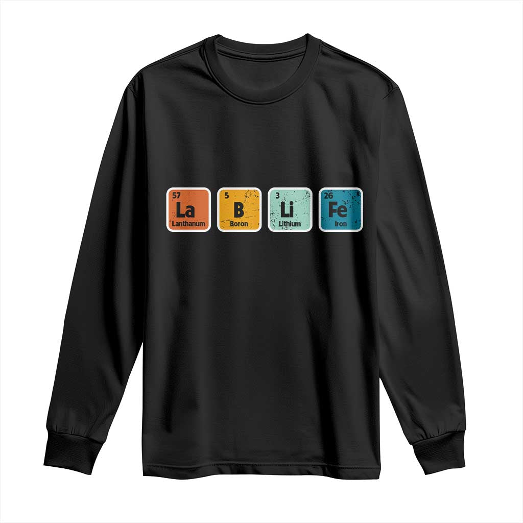 Lab Week Long Sleeve Shirt Funny Lab Life Laboratory Lab Rat Periodic Table TS02 Black Print Your Wear