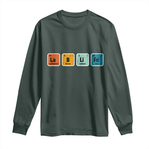Lab Week Long Sleeve Shirt Funny Lab Life Laboratory Lab Rat Periodic Table TS02 Dark Forest Green Print Your Wear