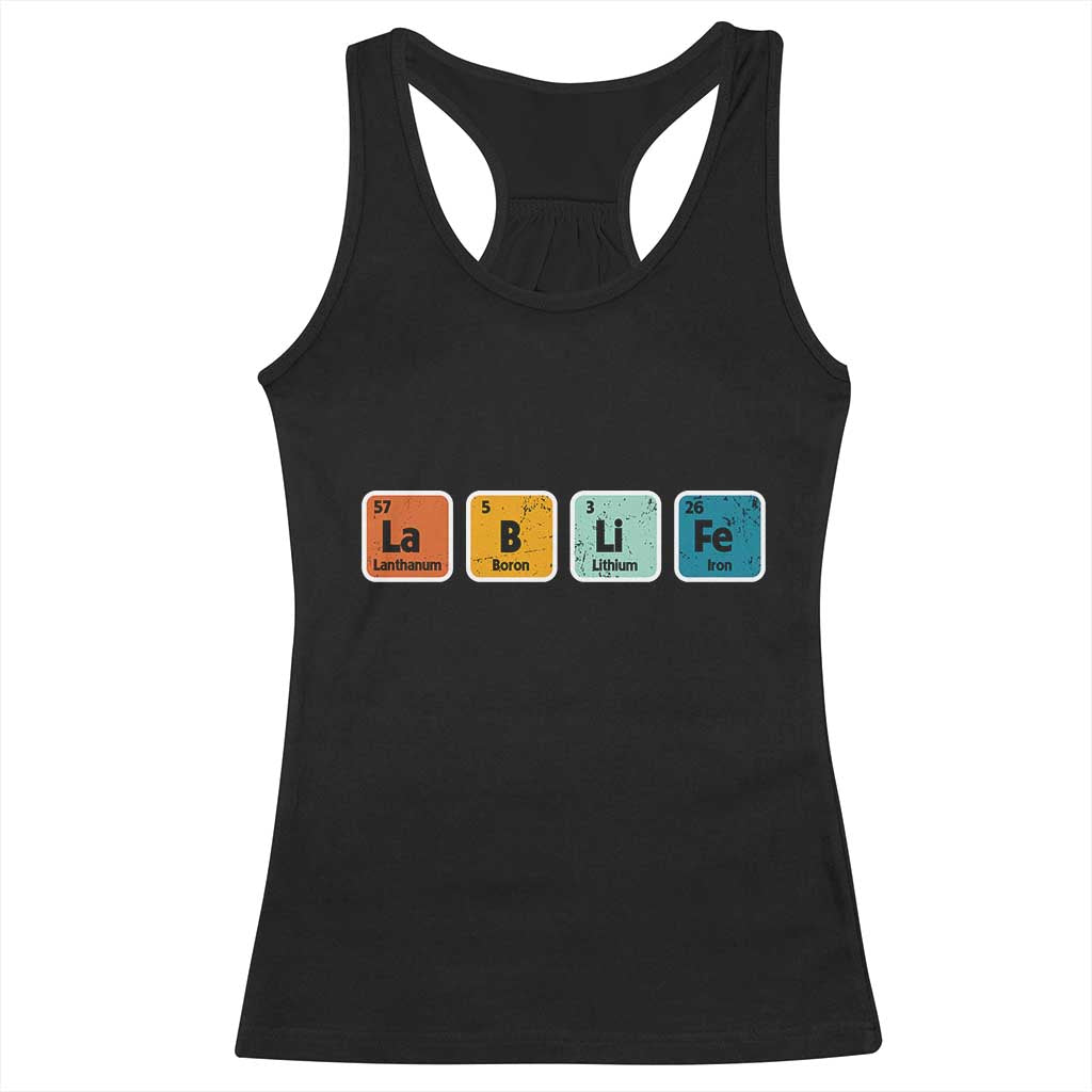 Lab Week Racerback Tank Top Funny Lab Life Laboratory Lab Rat Periodic Table TS02 Black Print Your Wear