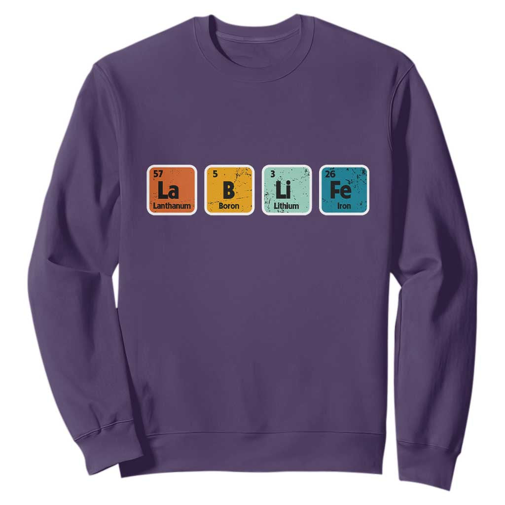 Lab Week Sweatshirt Funny Lab Life Laboratory Lab Rat Periodic Table TS02 Purple Printyourwear