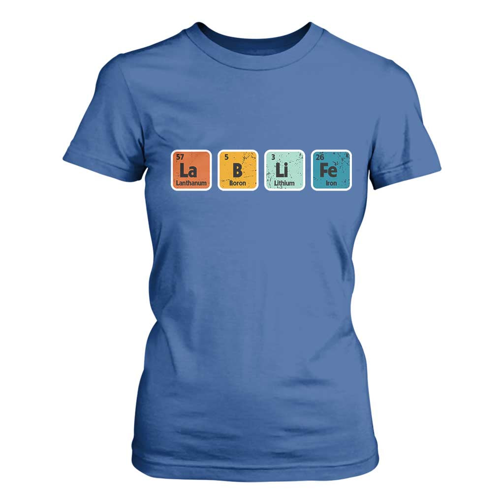Lab Week T Shirt For Women Funny Lab Life Laboratory Lab Rat Periodic Table TS02 Royal Blue Print Your Wear