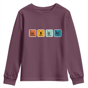 Lab Week Youth Sweatshirt Funny Lab Life Laboratory Lab Rat Periodic Table TS02 Maroon Print Your Wear