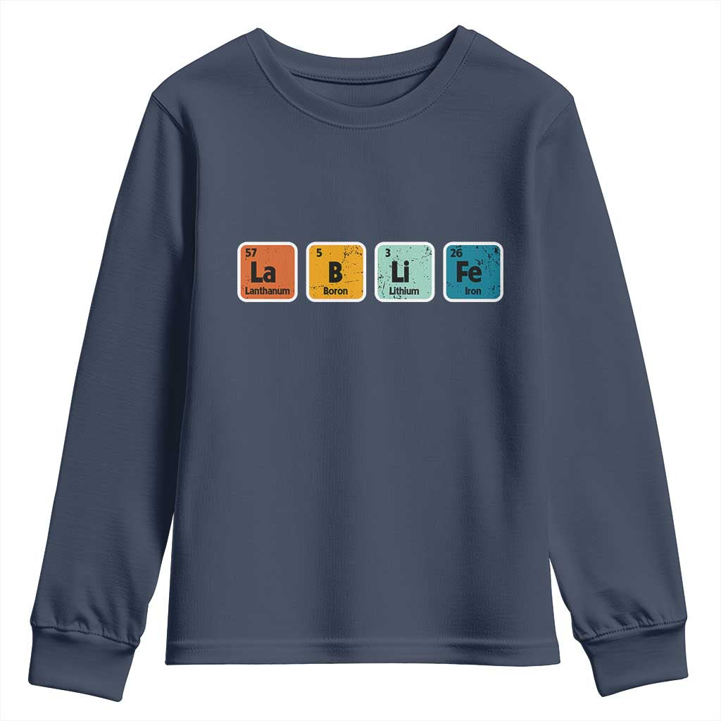 Lab Week Youth Sweatshirt Funny Lab Life Laboratory Lab Rat Periodic Table TS02 Navy Print Your Wear