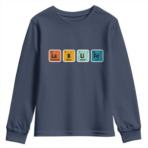 Lab Week Youth Sweatshirt Funny Lab Life Laboratory Lab Rat Periodic Table TS02 Navy Print Your Wear