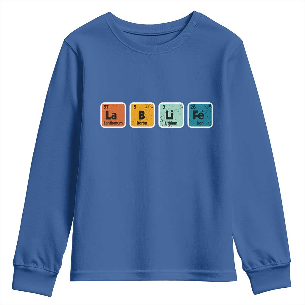 Lab Week Youth Sweatshirt Funny Lab Life Laboratory Lab Rat Periodic Table TS02 Royal Blue Print Your Wear