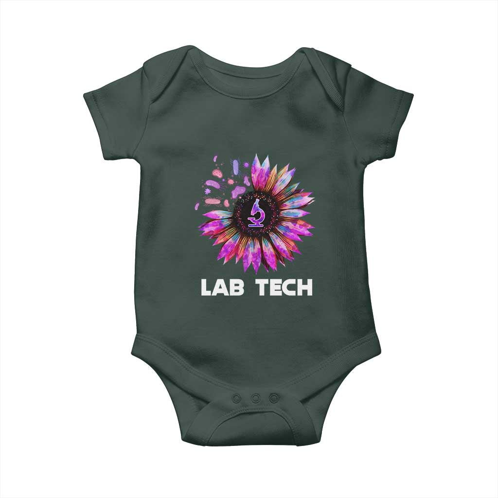 Lab Week Baby Onesie Lab Tech Sunflower Med Tech Medical Lab Technician TS02 Print Your Wear