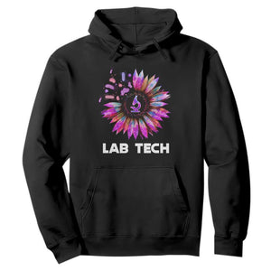 Lab Week Hoodie Lab Tech Sunflower Med Tech Medical Lab Technician TS02 Black Printyourwear