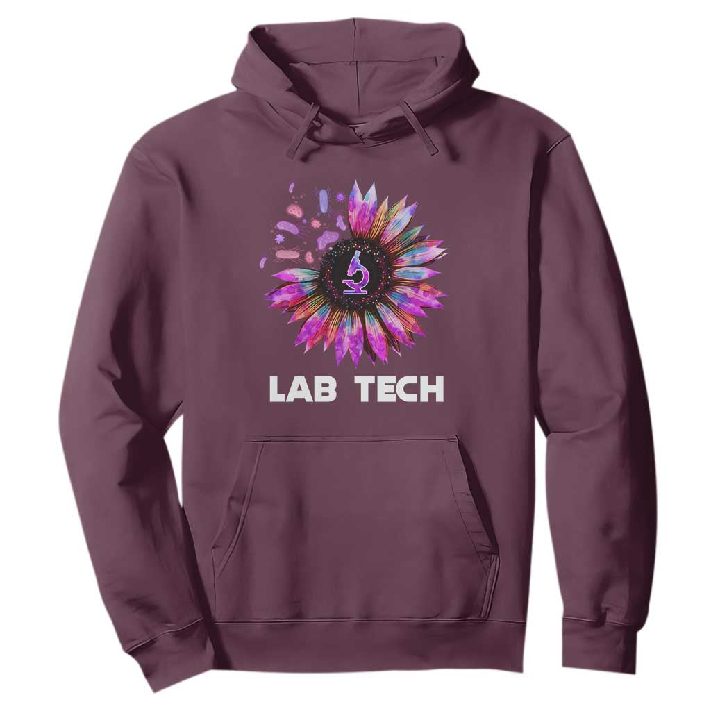 Lab Week Hoodie Lab Tech Sunflower Med Tech Medical Lab Technician TS02 Maroon Printyourwear