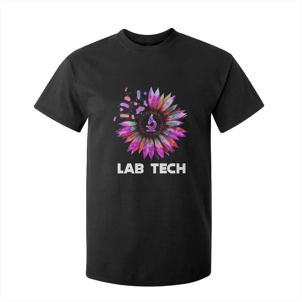 Lab Week T Shirt For Kid Lab Tech Sunflower Med Tech Medical Lab Technician TS02 Black Print Your Wear