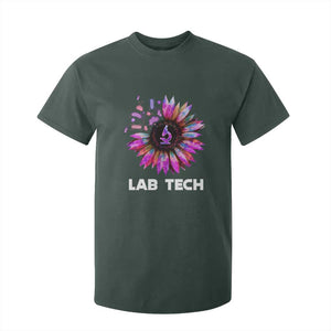 Lab Week T Shirt For Kid Lab Tech Sunflower Med Tech Medical Lab Technician TS02 Dark Forest Green Print Your Wear