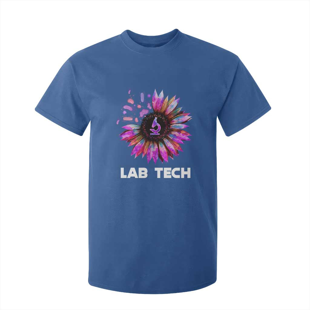 Lab Week T Shirt For Kid Lab Tech Sunflower Med Tech Medical Lab Technician TS02 Royal Blue Print Your Wear