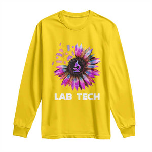 Lab Week Long Sleeve Shirt Lab Tech Sunflower Med Tech Medical Lab Technician TS02 Daisy Print Your Wear