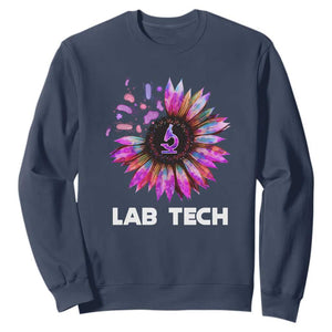 Lab Week Sweatshirt Lab Tech Sunflower Med Tech Medical Lab Technician TS02 Navy Printyourwear
