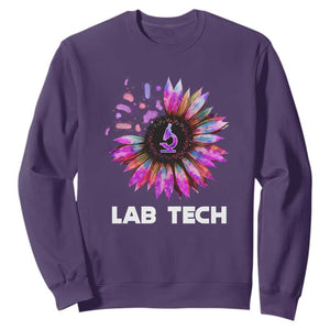 Lab Week Sweatshirt Lab Tech Sunflower Med Tech Medical Lab Technician TS02 Purple Printyourwear