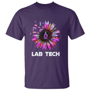 Lab Week T Shirt Lab Tech Sunflower Med Tech Medical Lab Technician TS02 Purple Printyourwear