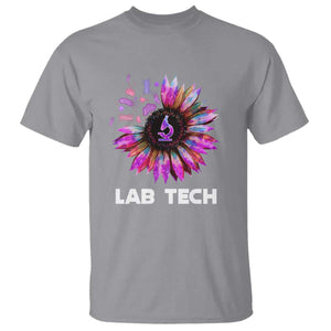 Lab Week T Shirt Lab Tech Sunflower Med Tech Medical Lab Technician TS02 Sport Gray Printyourwear
