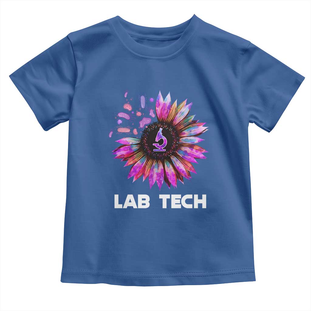 Lab Week Toddler T Shirt Lab Tech Sunflower Med Tech Medical Lab Technician TS02 Royal Blue Print Your Wear