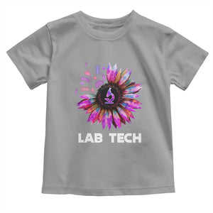 Lab Week Toddler T Shirt Lab Tech Sunflower Med Tech Medical Lab Technician TS02 Sport Gray Print Your Wear