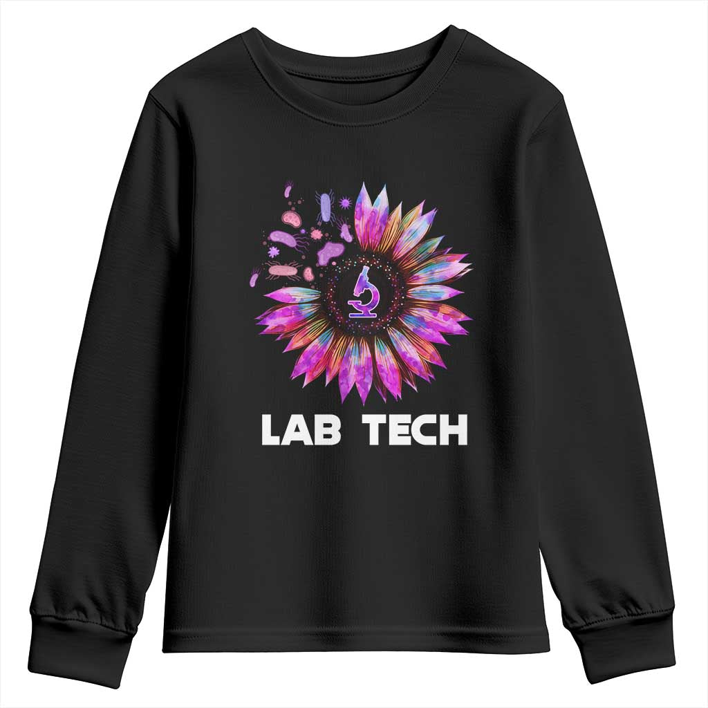 Lab Week Youth Sweatshirt Lab Tech Sunflower Med Tech Medical Lab Technician TS02 Black Print Your Wear