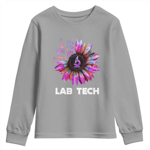 Lab Week Youth Sweatshirt Lab Tech Sunflower Med Tech Medical Lab Technician TS02 Sport Gray Print Your Wear