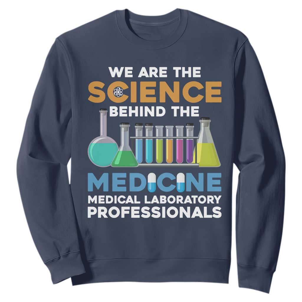 Lab Week Sweatshirt Funny Lab Techinician Medical Laboratory Science TS02 Navy Printyourwear