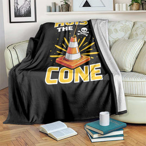Hoist The Cone Jolly Roger Victory Throw Blanket Pirate Skull Baseball Sports Fan IYKYK Meme TS02 Print Your Wear