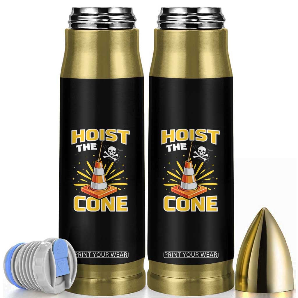Hoist The Cone Jolly Roger Victory Bullet Tumbler Pirate Skull Baseball Sports Fan IYKYK Meme TS02 Black Print Your Wear