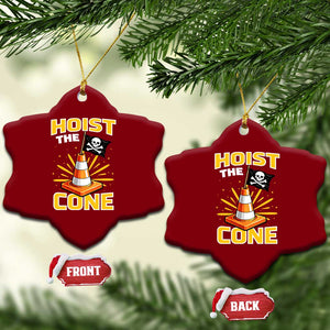 Hoist The Cone Jolly Roger Victory Ceramic Ornament Pirate Skull Baseball Sports Fan IYKYK Meme TS02 Print Your Wear
