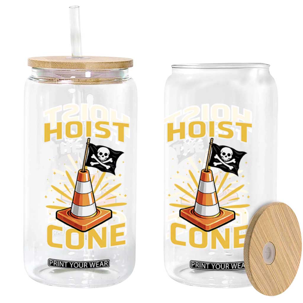 Hoist The Cone Jolly Roger Victory Glass Can Pirate Skull Baseball Sports Fan IYKYK Meme TS02 Print Your Wear