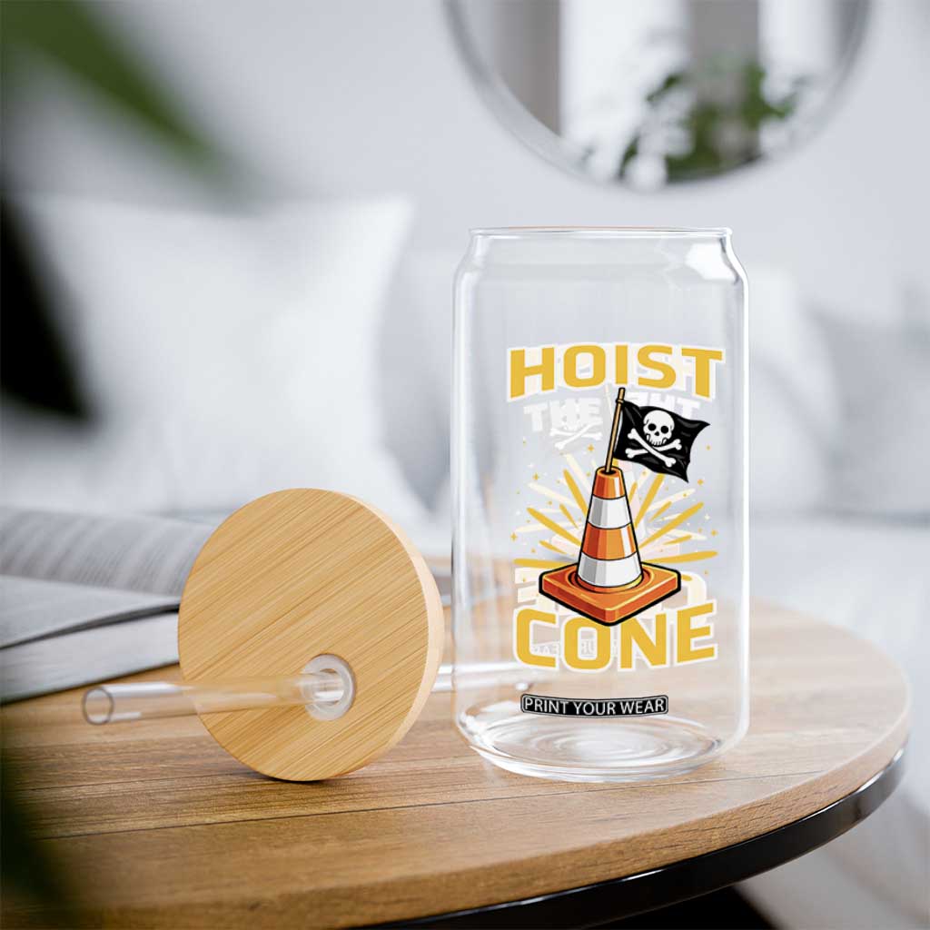 Hoist The Cone Jolly Roger Victory Glass Can Pirate Skull Baseball Sports Fan IYKYK Meme TS02 Print Your Wear