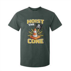 Hoist The Cone Jolly Roger Victory T Shirt For Kid Pirate Skull Baseball Sports Fan IYKYK Meme TS02 Dark Forest Green Print Your Wear