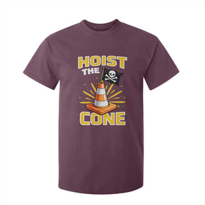 Hoist The Cone Jolly Roger Victory T Shirt For Kid Pirate Skull Baseball Sports Fan IYKYK Meme TS02 Maroon Print Your Wear