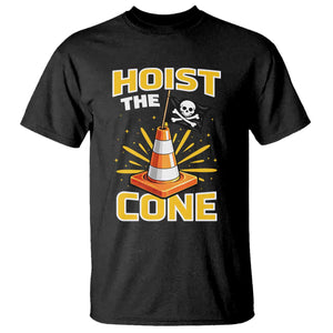 Hoist The Cone Jolly Roger Victory T Shirt - Pirate Skull Baseball Sports Fan IYKYK Meme TS02 Black Print Your Wear