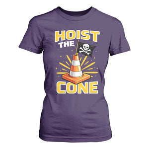 Hoist The Cone Jolly Roger Victory T Shirt For Women Pirate Skull Baseball Sports Fan IYKYK Meme TS02 Purple Print Your Wear