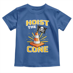 Hoist The Cone Jolly Roger Victory Toddler T Shirt Pirate Skull Baseball Sports Fan IYKYK Meme TS02 Royal Blue Print Your Wear