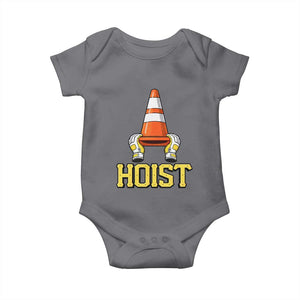 Funny Hoist The Cone Trophy Baby Onesie IYKYK Meme Sports Fan Victory Celebration TS02 Charcoal Print Your Wear