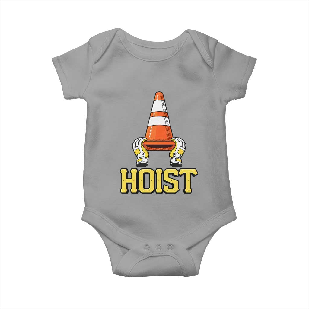 Funny Hoist The Cone Trophy Baby Onesie IYKYK Meme Sports Fan Victory Celebration TS02 Sport Gray Print Your Wear